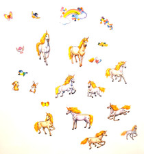 24x Sticker Pferde Aufkleber