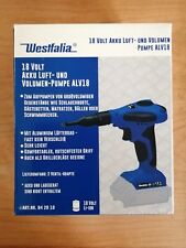 Westfalia Luft- und Volumenpumpe ALV18 Akku 18 Volt Neu Grillen Schwimmbecken