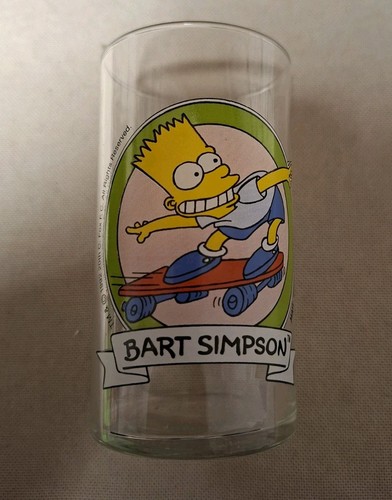 Bart simpson skateboard glas - bart,