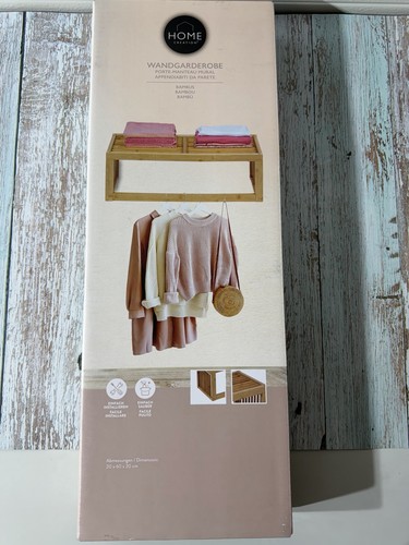 Bambus wandgarderobe mit - bambus,