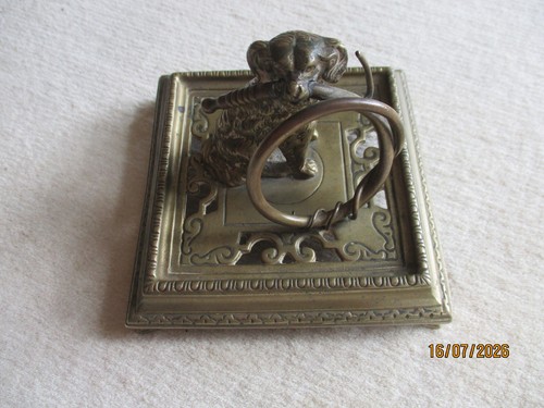 Messing bronze hund apportiert - bronze,