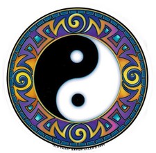 Fensterbild YIN & YANG ca. 12