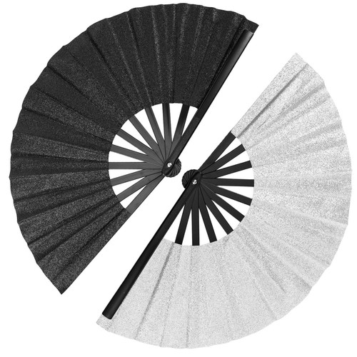 2pcs rave fans large folding - rave,