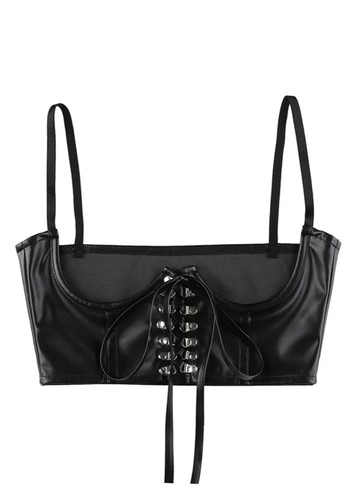 Leder korsett bustier sadomaso - bustier,