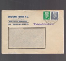 Leeres Briefkuvert DDR von W. Fischer K.-G. Möbel / Spielwaren in Pobershau 1978