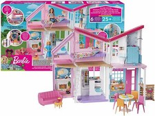 Barbie Malibu Haus Puppenhaus Barbiehaus Traumhaus Villa + Möbel + Zubehör NEU