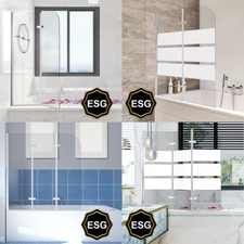 Badewannenaufsatz Falttür Abtrennung Faltwand Duschabtrennung Bad 2-3teilig