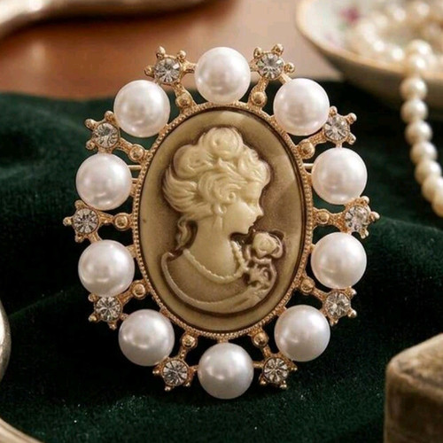 Cameo brosche anstecknadel - cameo, brosche/anstecknadel