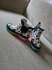 Kinder Gummistiefel Gefüttert Leo-Print Gr 29