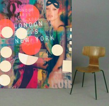 Motiv Kate Moss Fashion 100x130cm XXL Acrylglas XT  PopArt/StreetArt/Modern/Loft