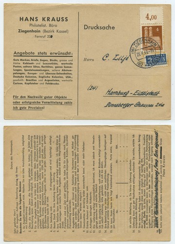 70352 postkarte hans krauss - -,