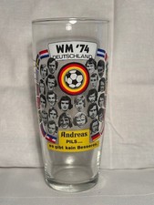 Vintage Bierglas WM 1974