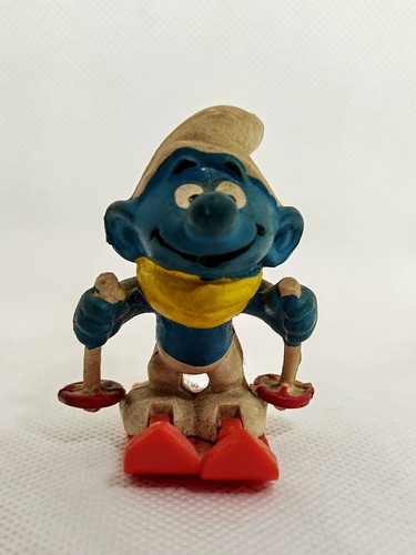 Vintage skifahrer schlumpf - vintage, –