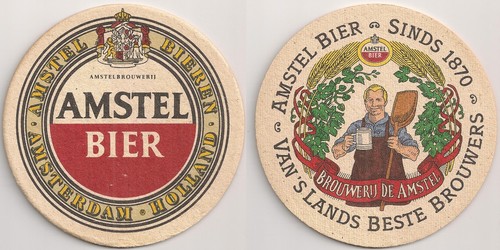 Amstel bier alter bierdeckel - amstel,