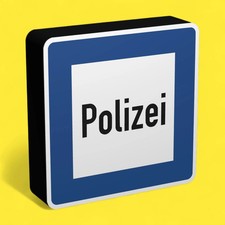 Polizei Verkehrsschild - LED