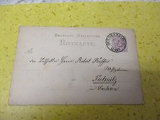 1879 GOLDBERG Schlesien  -  REICHSPOST GA vom 5.1.79