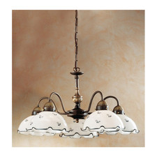 KOLARZ Nonna Hängeleuchte Pendelleuchte Lampe weiß-blau 5-flg Lampe Leuchte Spot