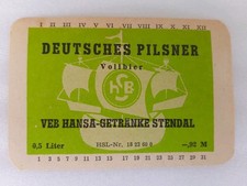 Neu 1x altes DDR Etikett - VEB