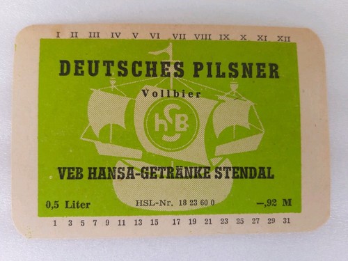 Neu altes ddr etikett veb - neu, 1x