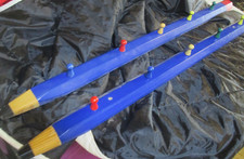 Wandgarderobe Stift bunt * 2 Stk.* f. Kinderzimmer Garderobe m. 5 Kleiderhaken