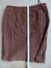 hochwertiger Feinkordrock in aktueller Trendfarbe 1x getr., Gr.38, cognac/braun