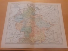 Landkarte um 1895 -   1900