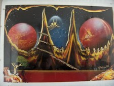 3 Stück  ABSTRAKT MODERNE KUNST GRAFFITI DEKO BUNT