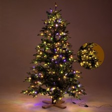 LUMIDA Xmas LED-Weihnachtsbaum Nordmanntannen-Optik 10 Farben/Funktionen 140cm