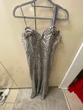 Elegantes Abendkleid Silber