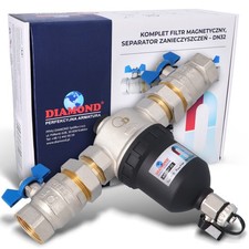 Schmutzfänger 1 1/4 DN32 Schlammabscheider Magnetabscheider Magnetischer Filter