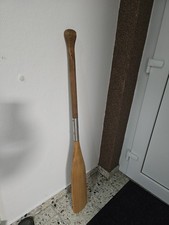 altes Bundeswehr Stechpaddel DSB Holz Paddel Kanupaddel teilbar 2m Vintage Deko
