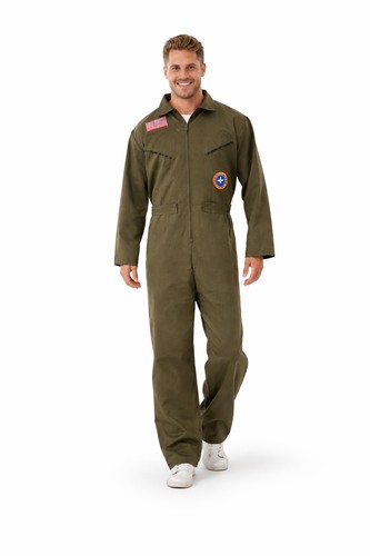 Piloten kostüm herren overall - kostüm,