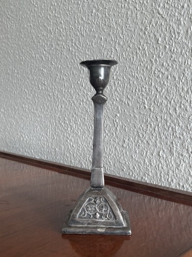 Jugendstil kerzenständer zinn - jugendstil,
