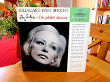 Hildegard Knef   "Hildegard Knef spricht Jean Cocteau Die geliebte Stimme"  LP