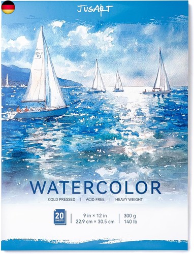Jusart aquarellblock - jusart, a4