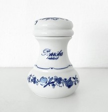 DDR Vintage Ilmenau Henneberg Gewürzstreuer Paprika Echt Kobalt Zwiebelmuster