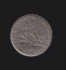 Franc 1960 frankreich - franc, 1960,