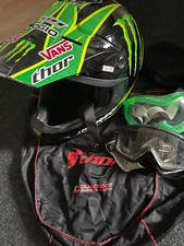 Thor QUADRANT Monster Energy Motocross Helm Enduro Kinder Größe M + zwei Brillen