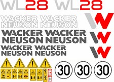 WACKER NEUSON WL28 Radlader Lader Ladegerät Aufkleber Set Decals