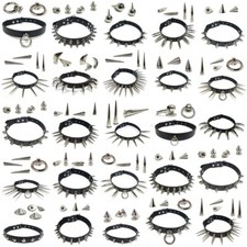 Halsband >> Nietenhalsband >> Lederhalsband Nieten Choker Halsband Gothic Punk