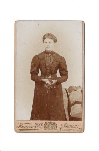 Cdv foto damenportrait feine - cdv,