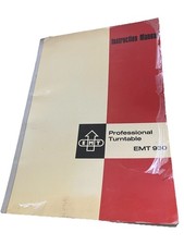 Original EMT930 manual  with schematics ,has wear ,old stock