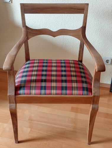 Retro holz lehnstuhl mit - retro, holz-lehnstuhl