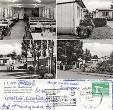 AK Neudorf Kreis Quedlinburg Kinderferienlager Mehrbildkarte von 1986 s/w