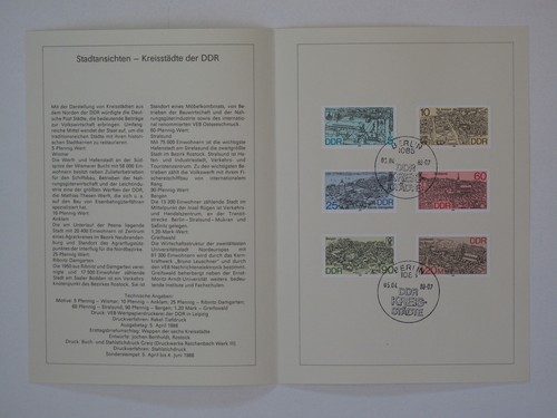 Ddr erinnerungsblatt 1988 - erinnerungsblatt, 1988/9