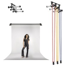 3 Roller Hintergrund Support System Montagebügel Mit Haken+Ketten Für Fotostudio