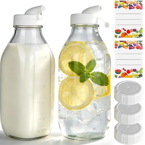 Glasflaschen set 1000ml - 2,