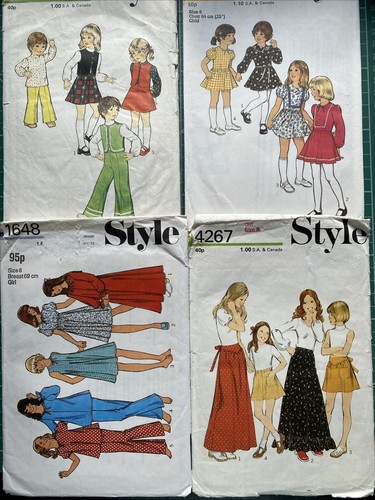 Stil vintage kinder kind - x4,