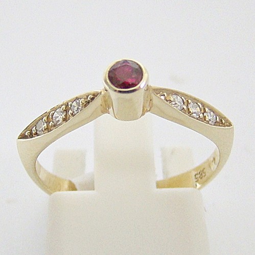 Ring gold 585er rubin - 585er,