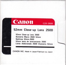 Canon 52mm Close-up Lens 250D